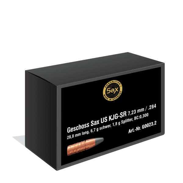 Projectiles Sax US KJG-SR 7 mm / .284, 6.70g / 103.39gr