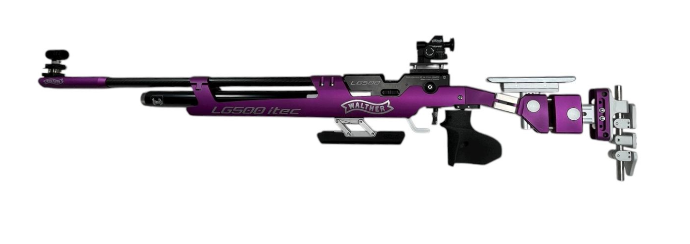 Carabine air comprime WALTHER LG500-M itec MM violet cal. 4.5mm pour droitier