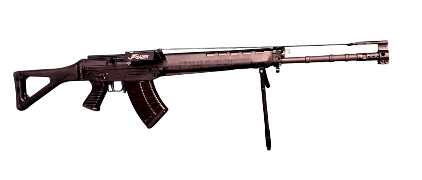 Fusil d'assaut SIG SG-711 Sport, cal. 7.5 x 55 mm (GP11) Version Dioptre - Tunnel 11mm Prisma, MT 5/8x24 UNEF