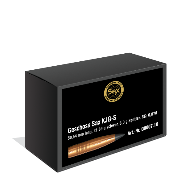 Projectiles Sax KJG-S 9,5 mm / .375, 21.89g / 337.81gr